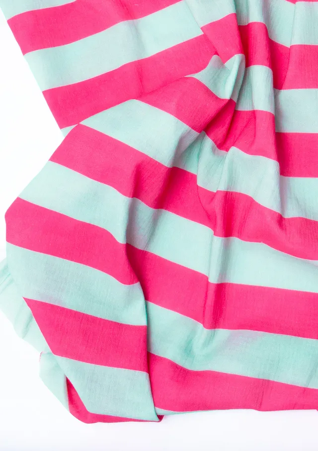 konfetti-patterns-musselin-konfettistreifen-pink-mint-meterware image 1