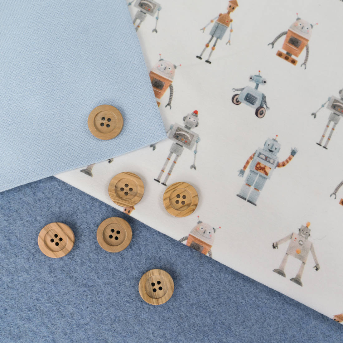 n-hfrosch-padan-n-hpaket-walkanzug-hellblau-roboter-wollwalk image 1