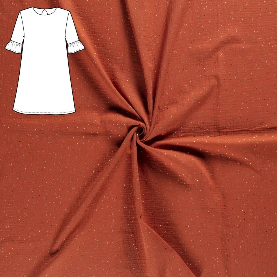 n-hfrosch-cantik-n-hpaket-kleid-musselin-steinrot image 1