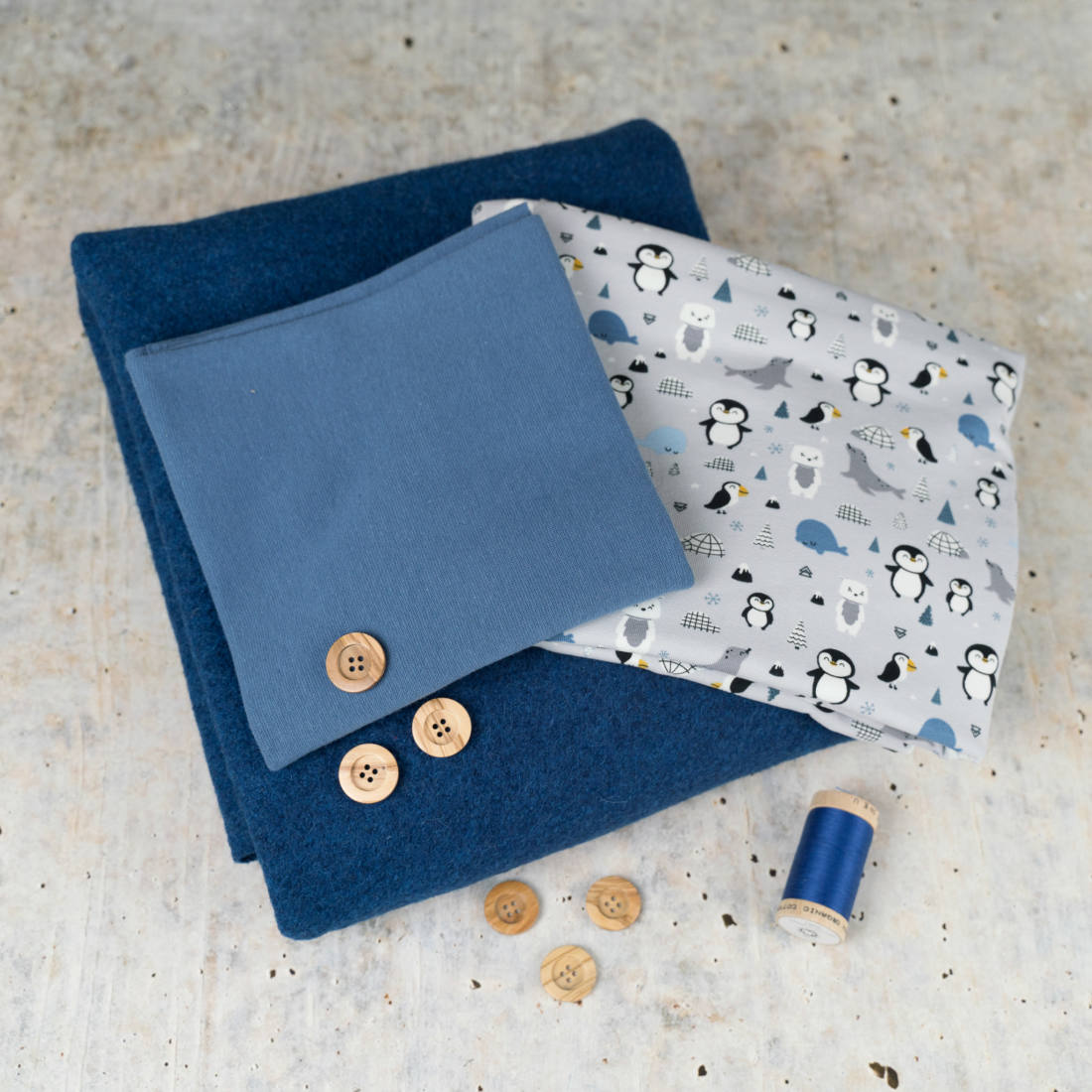 n-hfrosch-b-ndchenware-blau-elastischer-b-ndchenstoff image 2