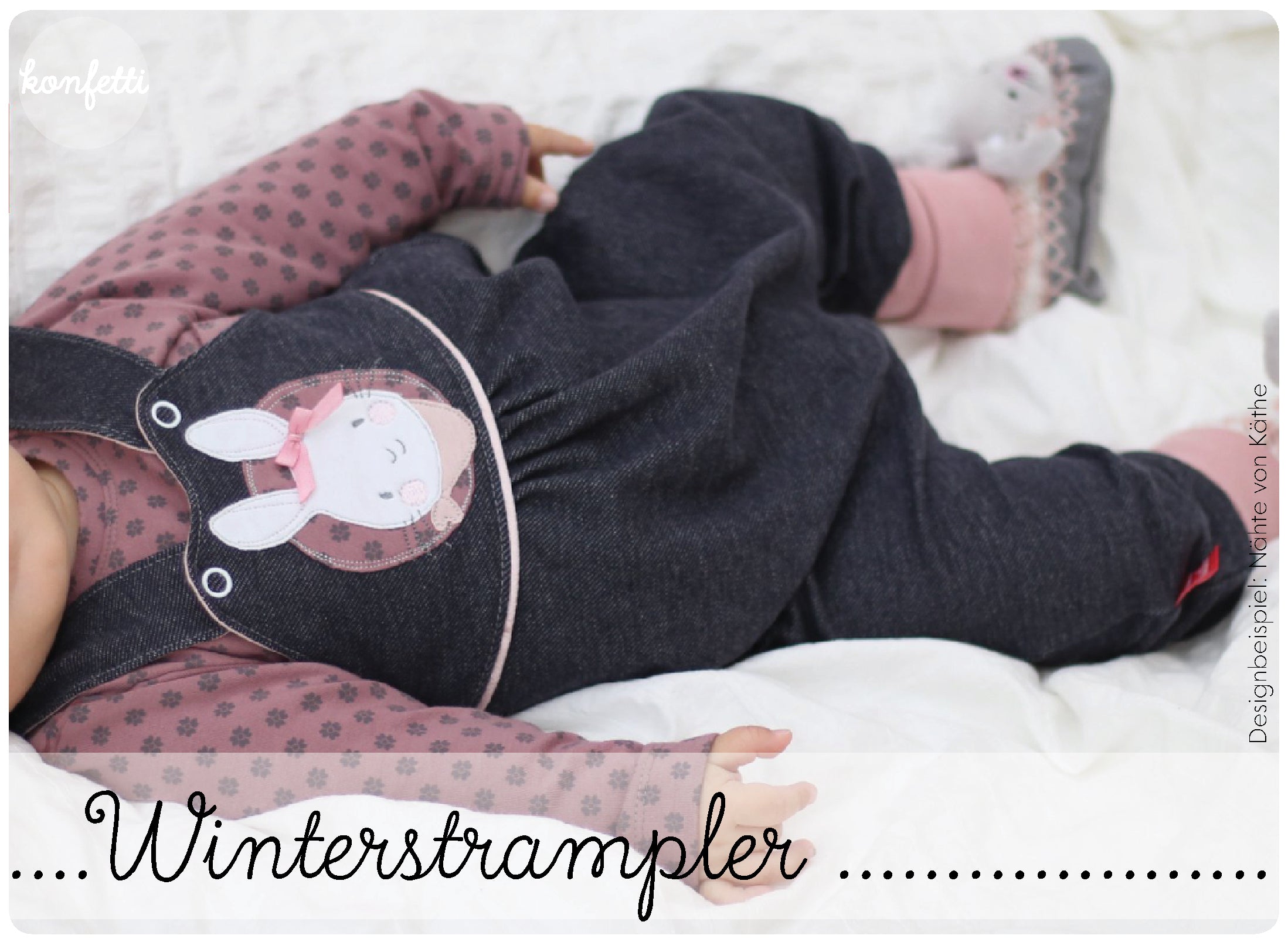 konfetti-patterns-winterstrampler-ebook-baby-gr-50-86-sweat image 1