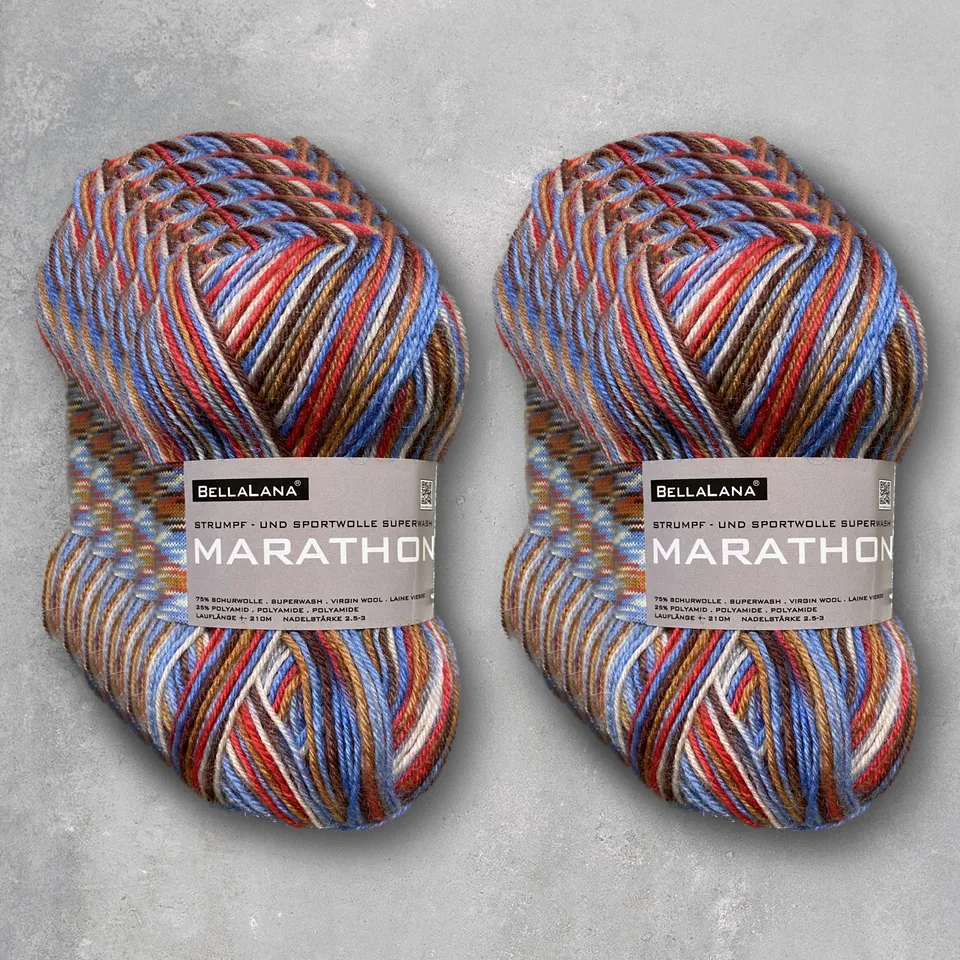 bellalana-wollpaket-marathon-sockenwolle-10x50g-multicolor image 1