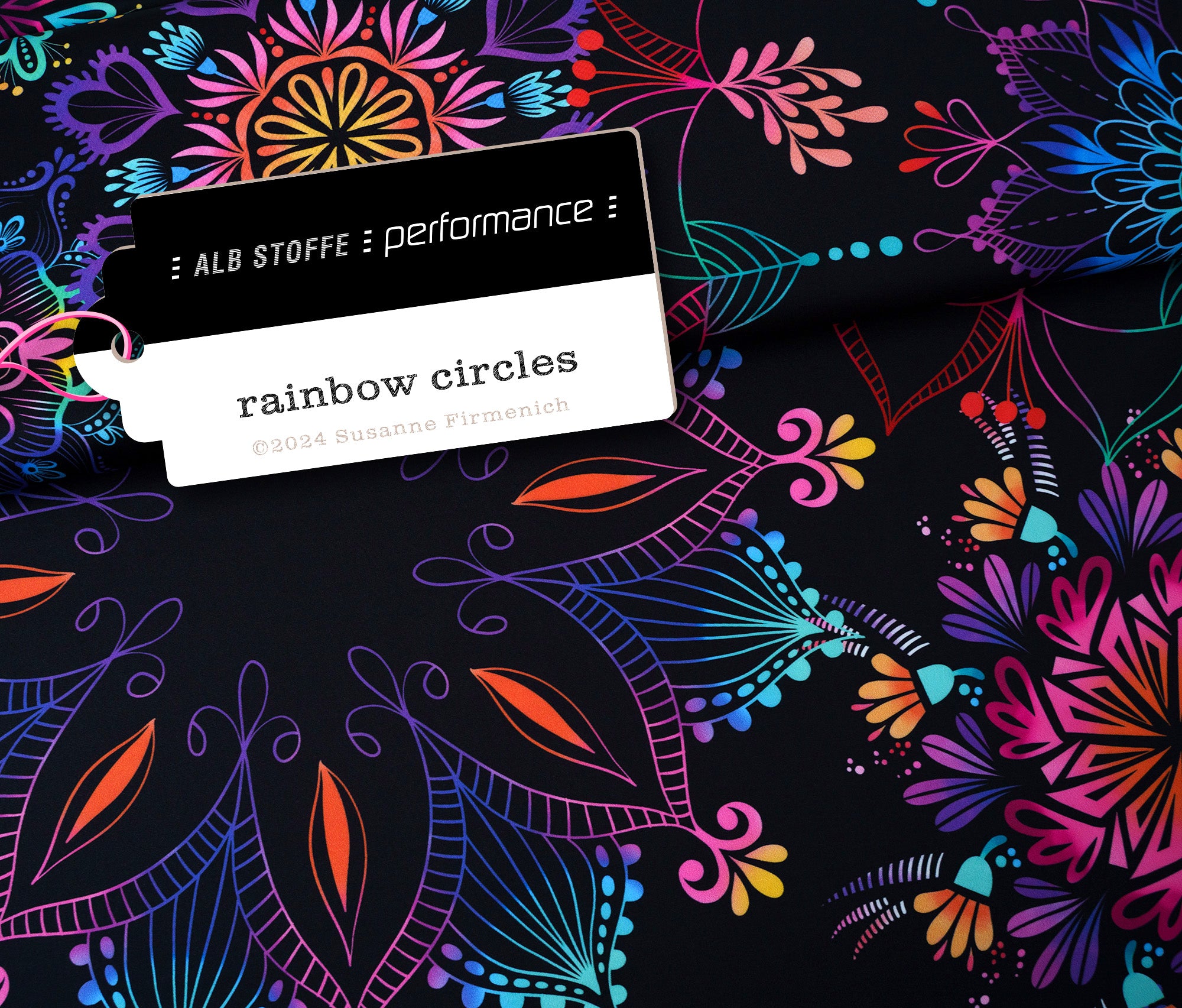 hamburger-liebe-performance-rainbow-circles-funktionsstoff-schwarz image 1