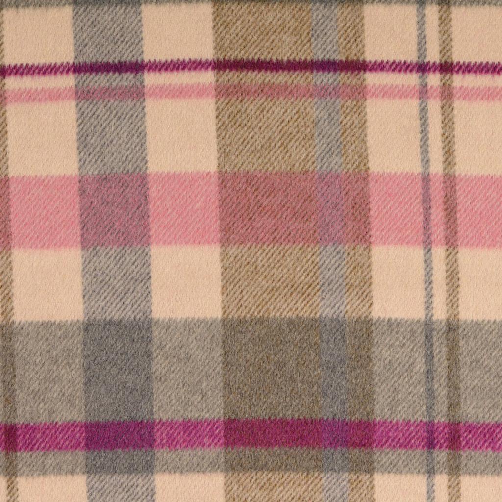 n-hfrosch-mantelflausch-karo-mantelstoff-beige-rosa-wollgemisch image 1